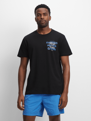 Mens TS Fear None Black Graphic Tee