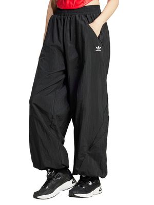 adidas Originals Women's Wide Leg Woven Black Pants