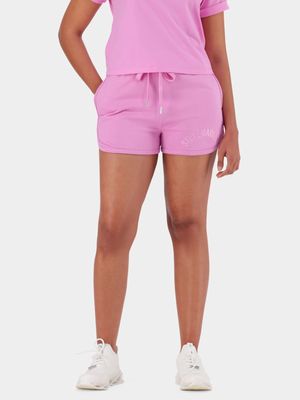 Women's Steve Madden Pink Tamsyn Jogger Shorts