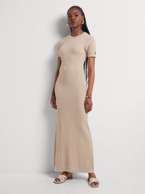 Luella Jacquard Knitwear Column Dress