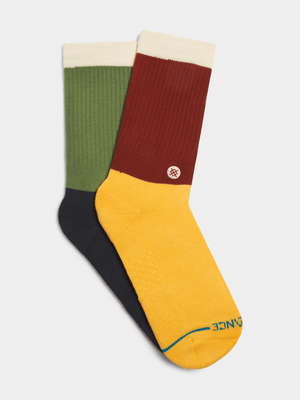 Stance Unisex Messed Up Crew Multicolour Socks