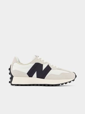 New Balance Men's 327 White/Black Sneaker