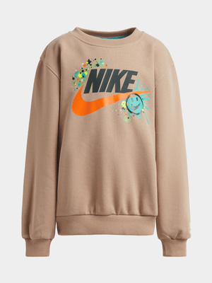 Nike Boys Nsw Express Yourself Sand Sweat Top