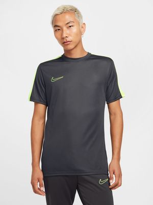 Mens Nike Academy Dri-FIT Short-Sleeve Antheacite Soccer Top