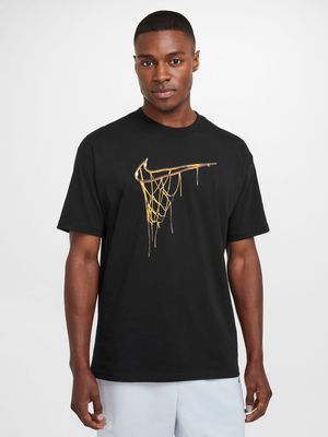 Mens Nike Max90 Black Basketball T-Shirt