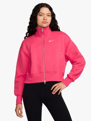 Womens Nike Sportswear Phoenix Fleece Oversized Track Jacket