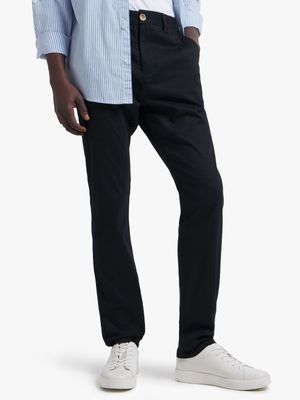 Men's Black Skinny Chinos