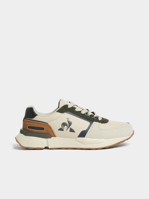 Mens Le Coq Sportif Riviera Tan/Olive/Brown Shoes