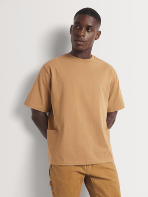 Men's Union-DNM Heavyweight Light Brown T-Shirt