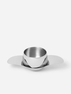 Robert Welch Drift Tea Strainer & Bowl Stainless Steel