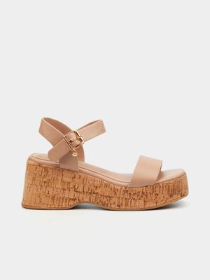 Women's Miss Black Beige Melbec 1 Wedges