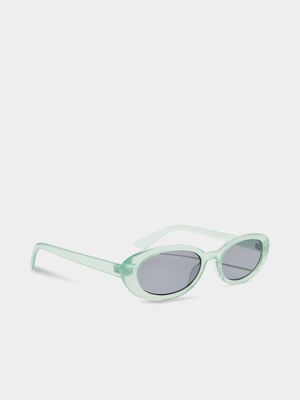 Women's Cotton On Blue Ophelia Oval Sunglasses