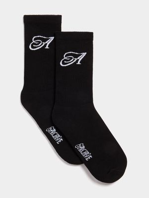 Archive Unisex 2 Pack Black Socks