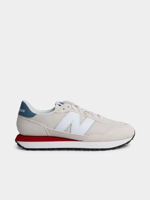 Mens New Balance 237 Beige/White Sneaker