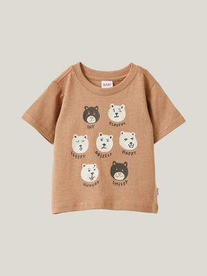 Cotton On Baby Brown Jamie Short Sleeve T-shirt