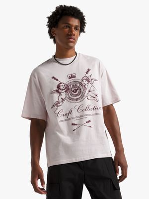 Men's Pink Angel Graphic Top