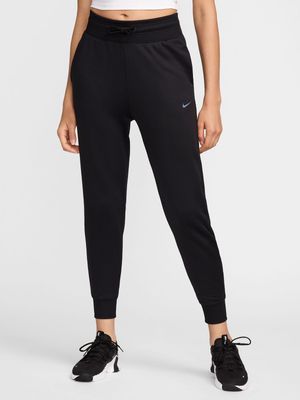 Womens Nike One Therma-Fit High-Waisted 7/8 Black Joggers