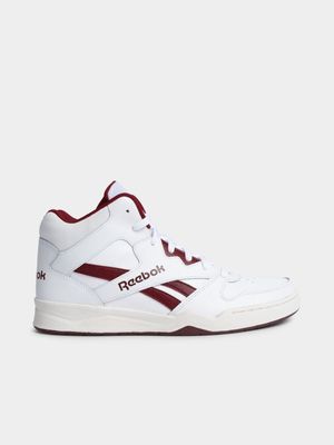 Mens Reebok Royal BB4500 HI White/Red Sneaker