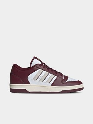 Mens adidas Break Start Burgandy/White Sneakers