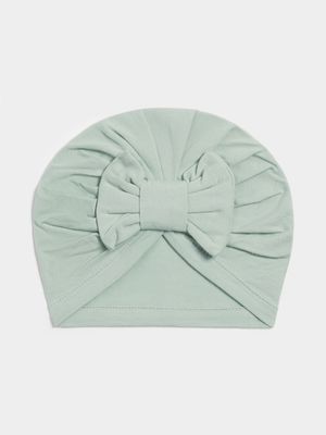 Jet Baby Girls Sage Green Turban