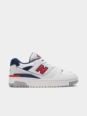 New Balance Junior 550 White/Red Sneaker