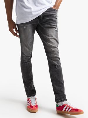 Redbat Men's Charcoal Skinny Jeans