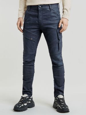 G-Star Men's Airblaze 3D Skinny Coated Blue Jeans