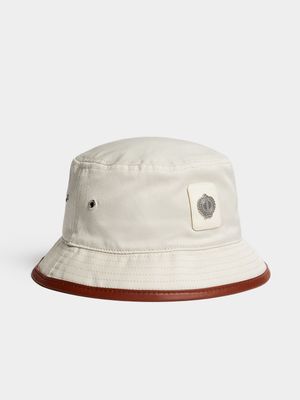 Fabiani Men's Natural Stone Canvas Bucket Hat