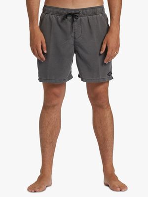 Men's Billabong Black All Day 17 Layback Volley Shorts