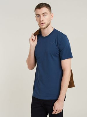 G-Star Men's Slim Base Dark Sea Blue T-Shirt