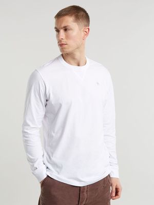 G-Star Men's Nifous White Long Sleeve T-Shirt