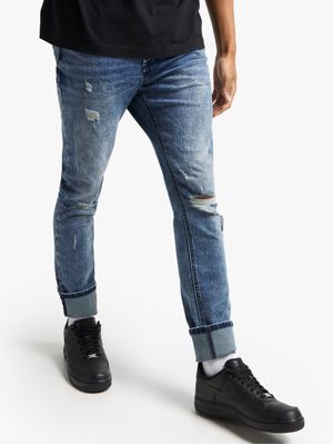 Redbat Men's Medium Blue Skinny Jeans