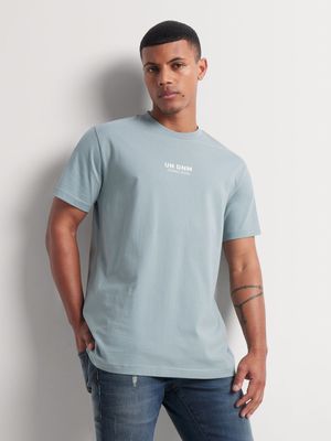 Men's Union-DNM Brave Print Light Blue T-Shirt