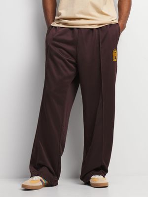 adidas Originals Men's Brown Pintuck Pants