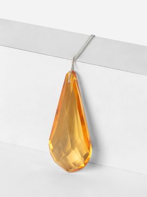 Golden Crystal Teardrop Tree Decor