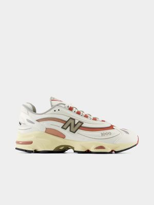 New Balance Men's 1000 Cream/Orange Sneaker