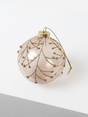 Blush Twiggy Smoke Bauble 8cm