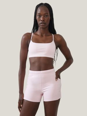 Women's Cotton On Pink Workout Yoga Crop Top