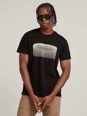 G-Star Men's Stacked Old Skool Logo Black T-Shirt