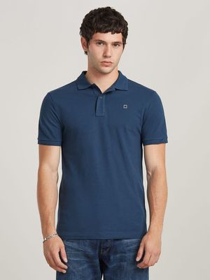 G-Star Men's Dunda Slim Fit Sea Blue Polo