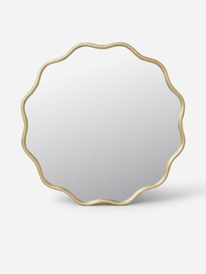 Gold Scalloped Mirror 55cm