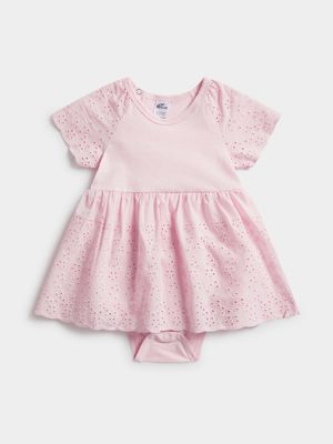 Jet Baby Girls Pink Anglaise Body Vest