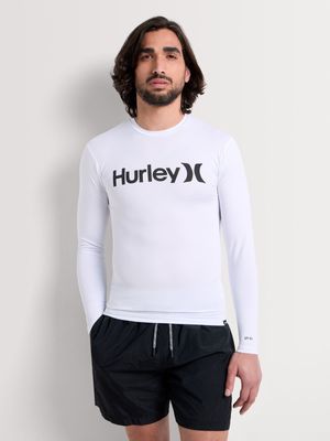 Men's Hurley White One And Only Quickdry Rashguard Vest