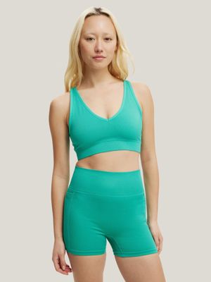 Women's Cotton On Green Seamless Pocket Shortsie Shorts