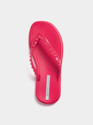 Womens Ipanema Meu Sol Dark Pink Thong Sandals