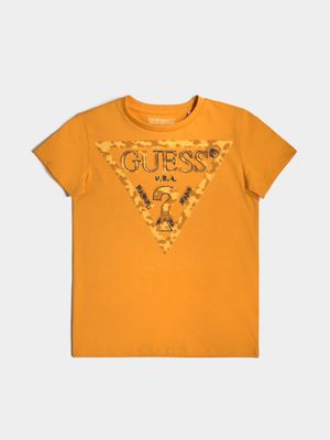 Older Boy's Guess Orange  T-Shirt