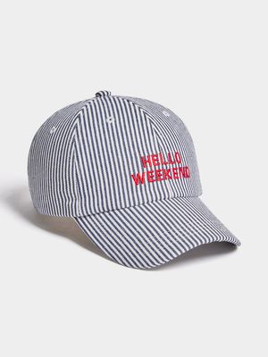 Women's Stripe Hello Weekend Peak Cap