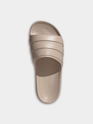 Womens adidas Adilette Flow Clay Brown Slides