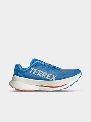 Mens adidas Terrex Agravic Speed Ultra Blue Trail Running Shoes