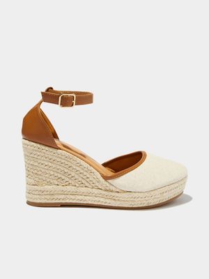 Women's Cotton On Brown Lola Closed Toe Espadrille Heels